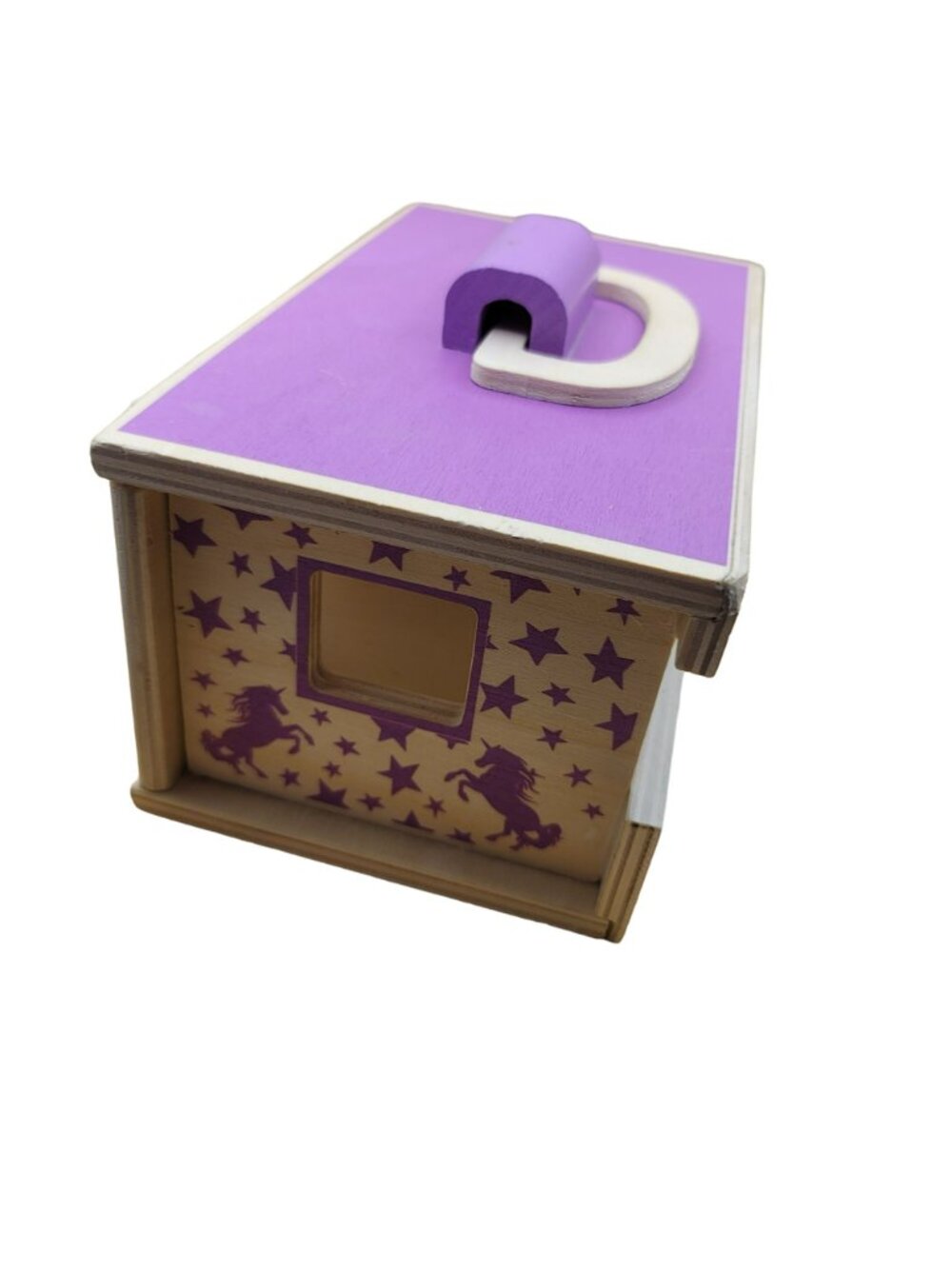Breyer Magic Wooden Horse Carrier and 2 Unicorns Purple Pink Girls Toy  Jj3642 - Picture 7 of 7